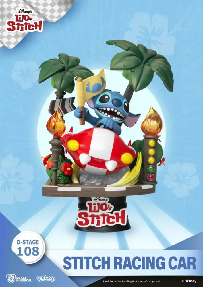 Disney: Lilo & Stitch - Stitch trkaći auto PVC diorama fotografija proizvoda