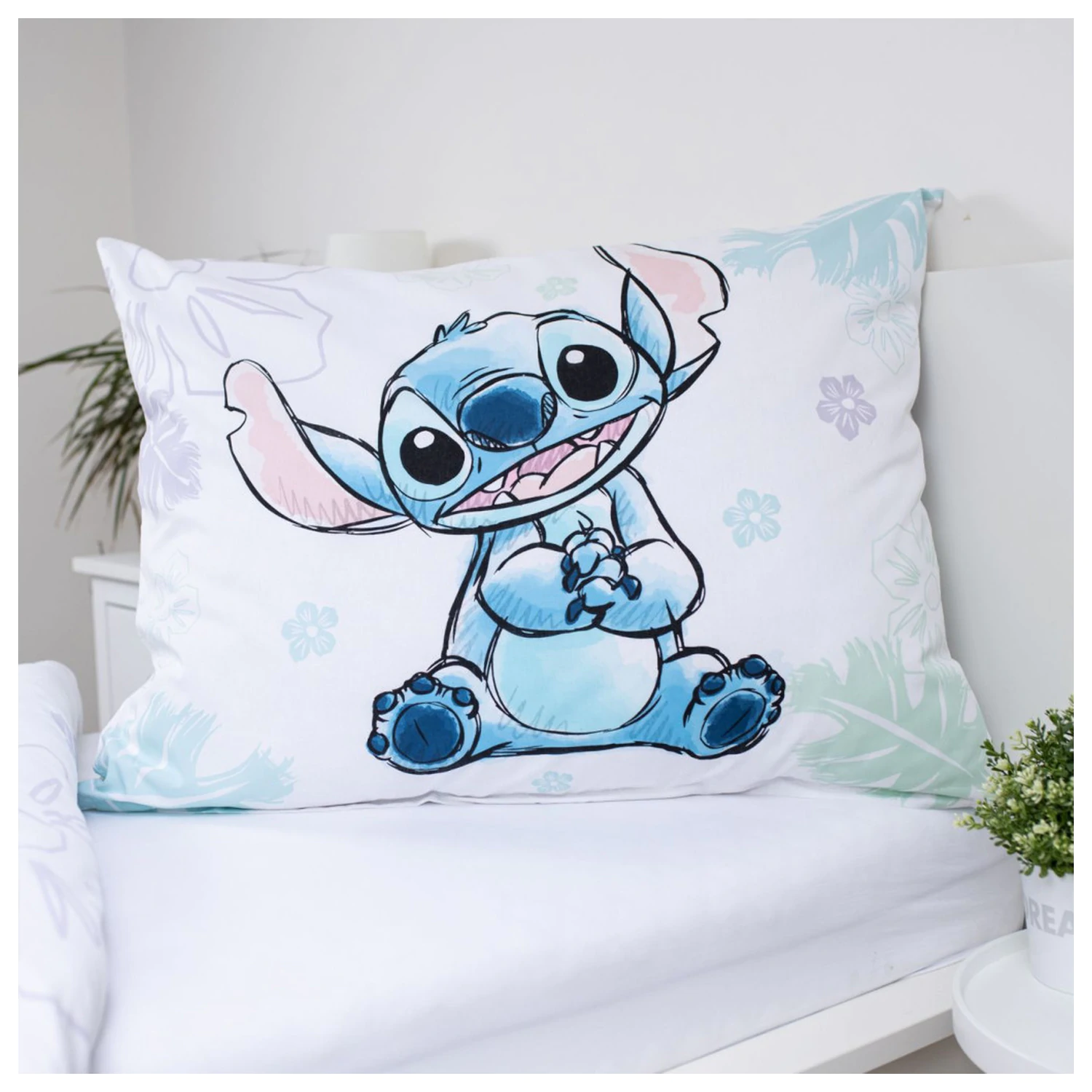 Disney Stitch Ohana bijela navlaka za poplun fotografija proizvoda