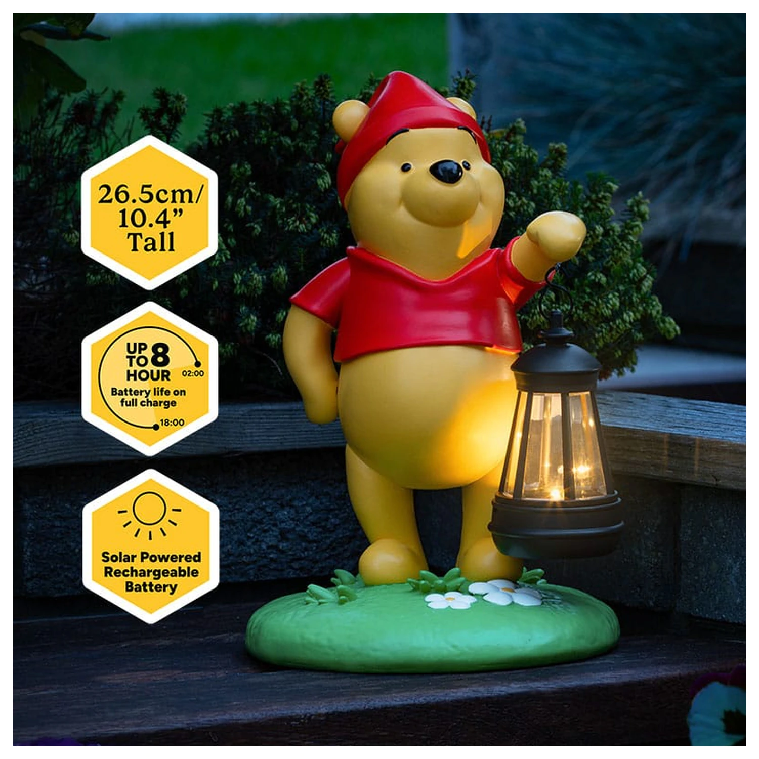 Disney LunaGlo Svjetleći Winnie the Pooh Patuljak 27 cm fotografija proizvoda