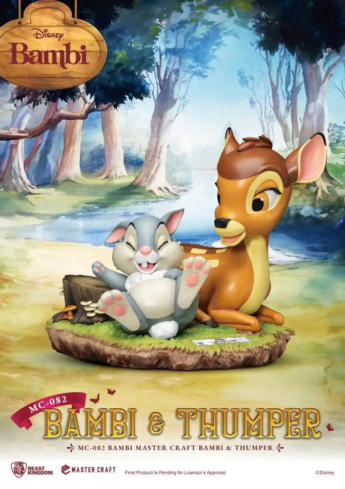 Disney Master Craft Kip Bambi & Thumper 26 cm fotografija proizvoda