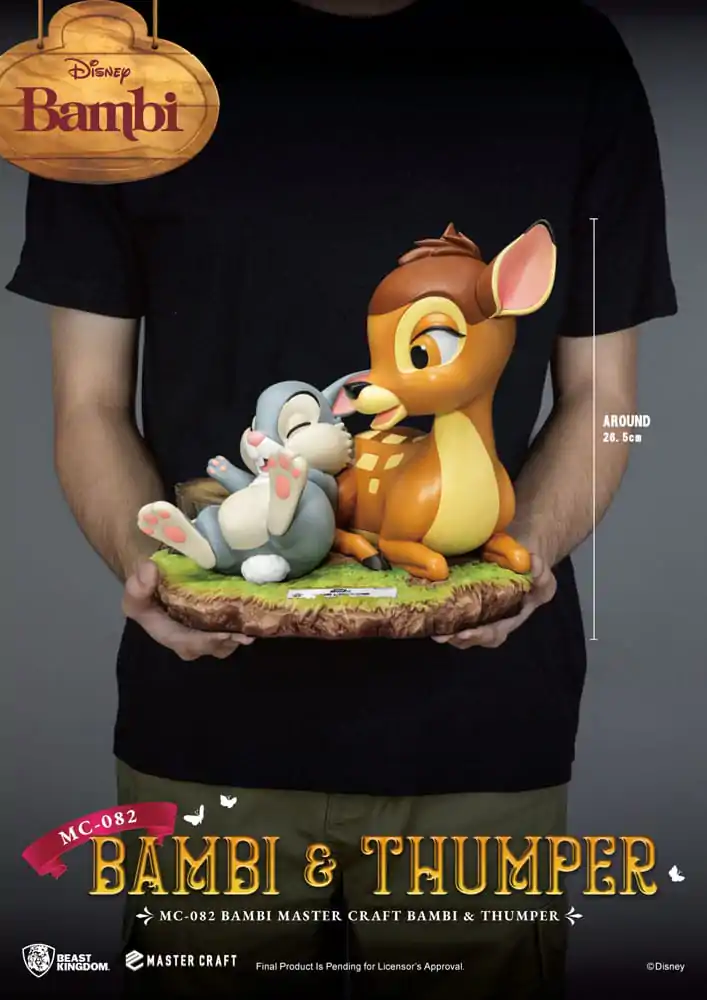 Disney Master Craft Kip Bambi & Thumper 26 cm fotografija proizvoda