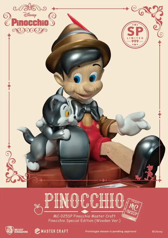 Disney Master Craft Kip Pinokio Drvena verzija Specijalno izdanje 27 cm fotografija proizvoda