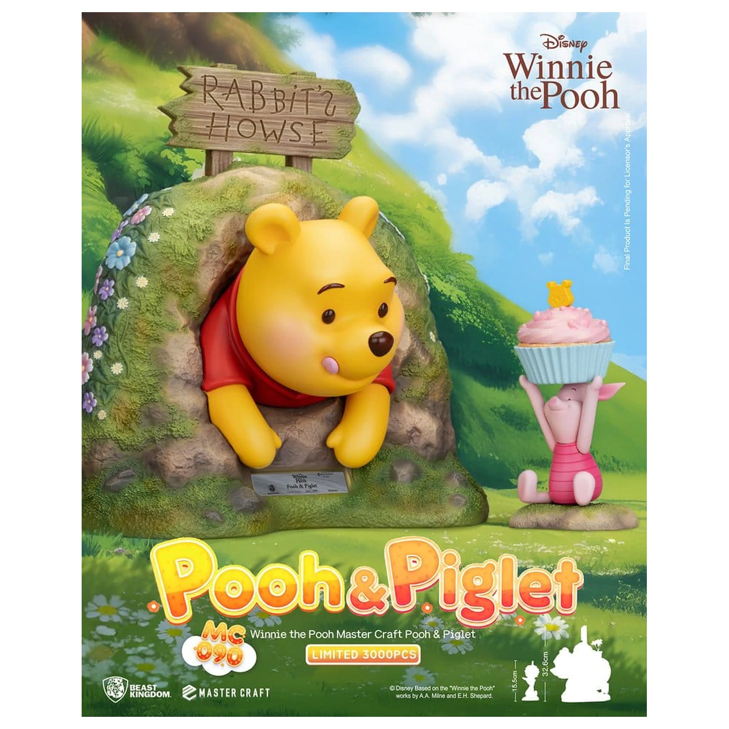Disney Master Craft Kip Pooh & Piglet 33 cm fotografija proizvoda