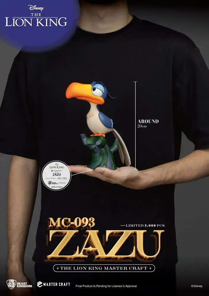 Disney Master Craft Kip Kralj Lavova Zazu 20 cm fotografija proizvoda