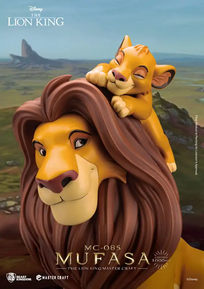 Disney Master Craft Kip Kralj Lav Mufasa 36 cm fotografija proizvoda