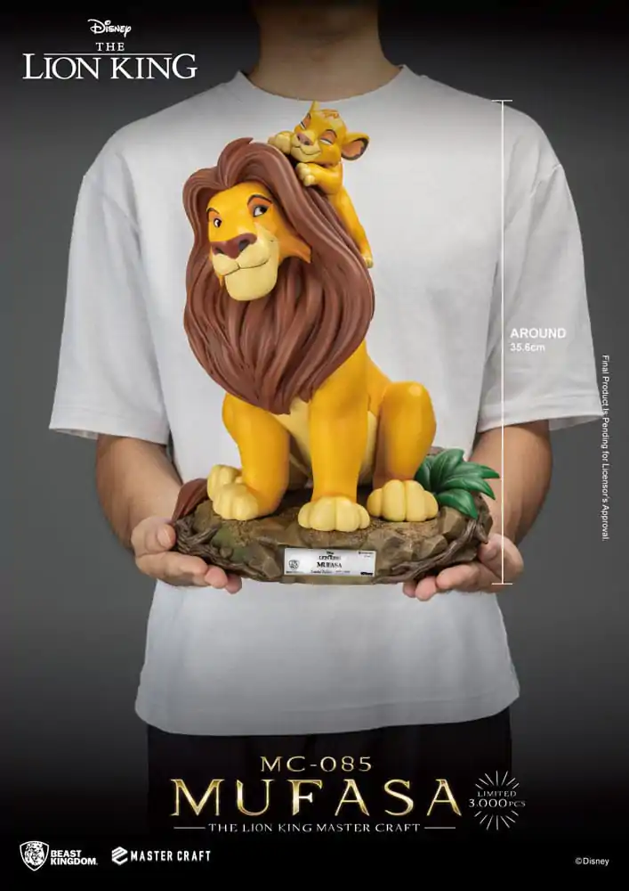 Disney Master Craft Kip Kralj Lav Mufasa 36 cm fotografija proizvoda