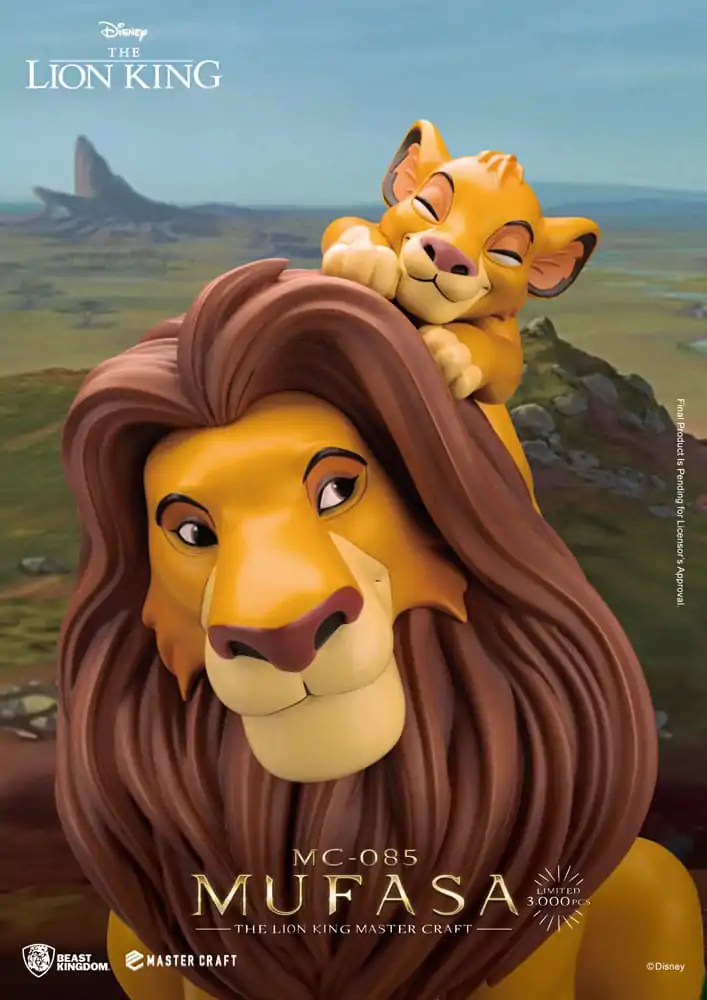 Disney Master Craft Kip Kralj Lav Mufasa 36 cm fotografija proizvoda