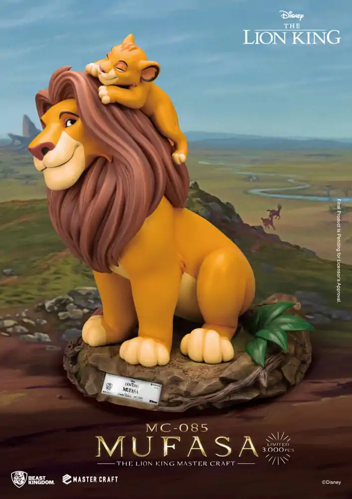 Disney Master Craft Kip Kralj Lav Mufasa 36 cm fotografija proizvoda