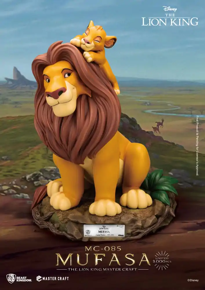 Disney Master Craft Kip Kralj Lav Mufasa 36 cm fotografija proizvoda