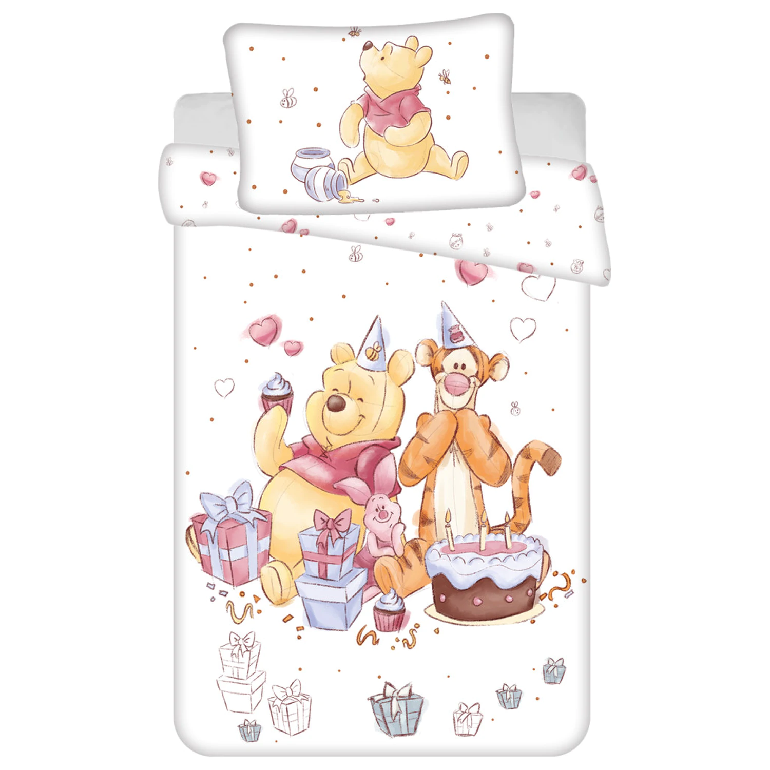 Disney Winnie the Pooh Birthday Party Dječja, predškolska navlaka za poplun fotografija proizvoda