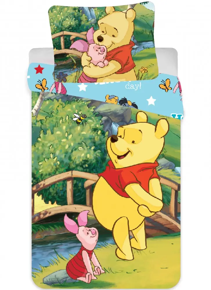 Disney Winnie the Pooh Dječja navlaka za poplun 90x140cm, 40x55 cm fotografija proizvoda