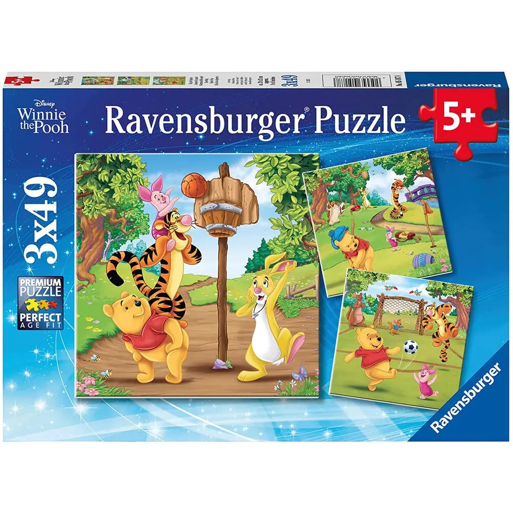 Disney Winnie the Pooh puzzle 3x49 komada fotografija proizvoda