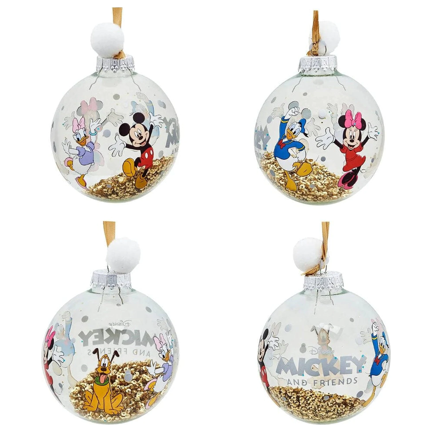 Disney Mickey and Friends Set od 7 božićnih kuglica fotografija proizvoda