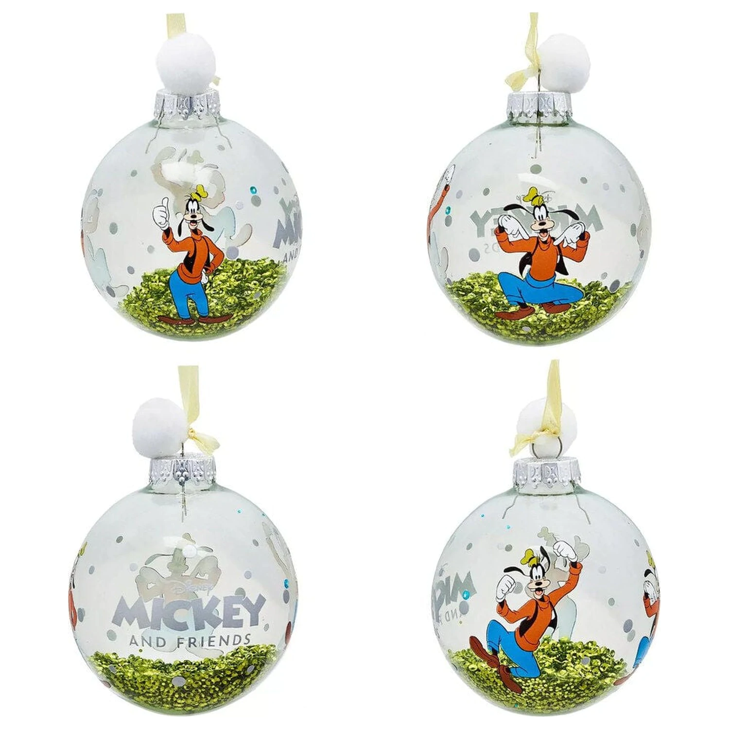 Disney Mickey and Friends Set od 7 božićnih kuglica fotografija proizvoda