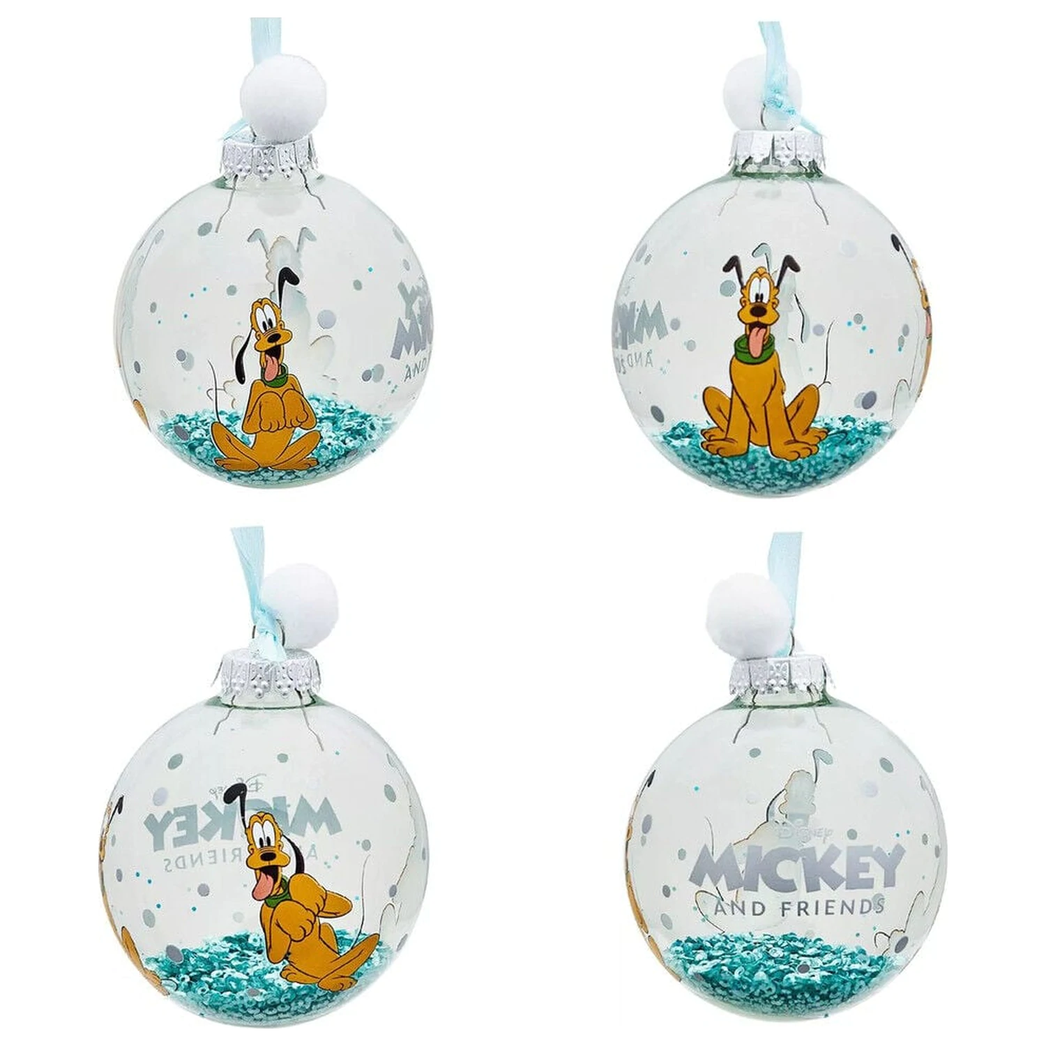 Disney Mickey and Friends Set od 7 božićnih kuglica fotografija proizvoda