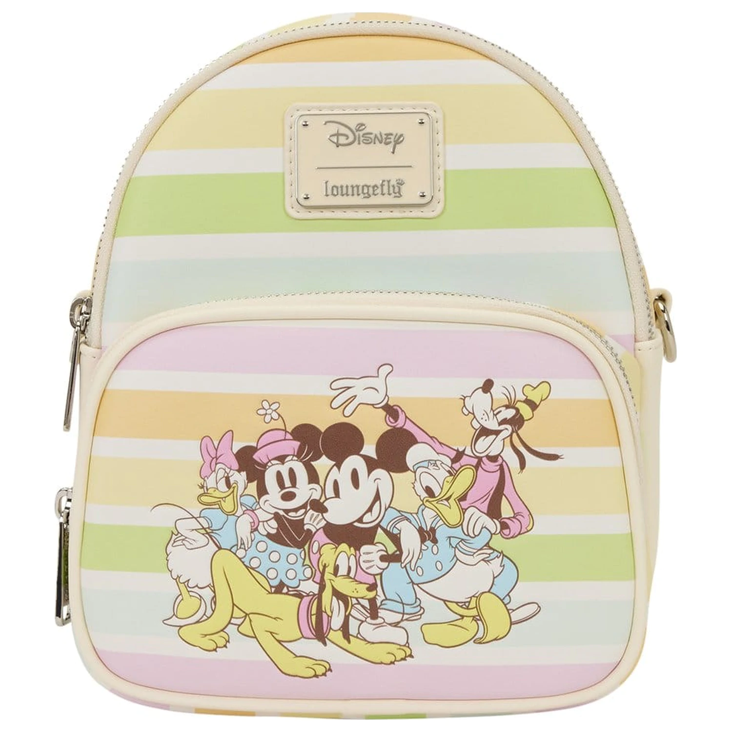 Disney by Loungefly Crossbody torba Mickey and Friends Rainbow Stribes fotografija proizvoda