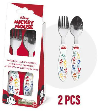 Disney Mickey Metalni Set Pribora za Jelo - 2 komada fotografija proizvoda
