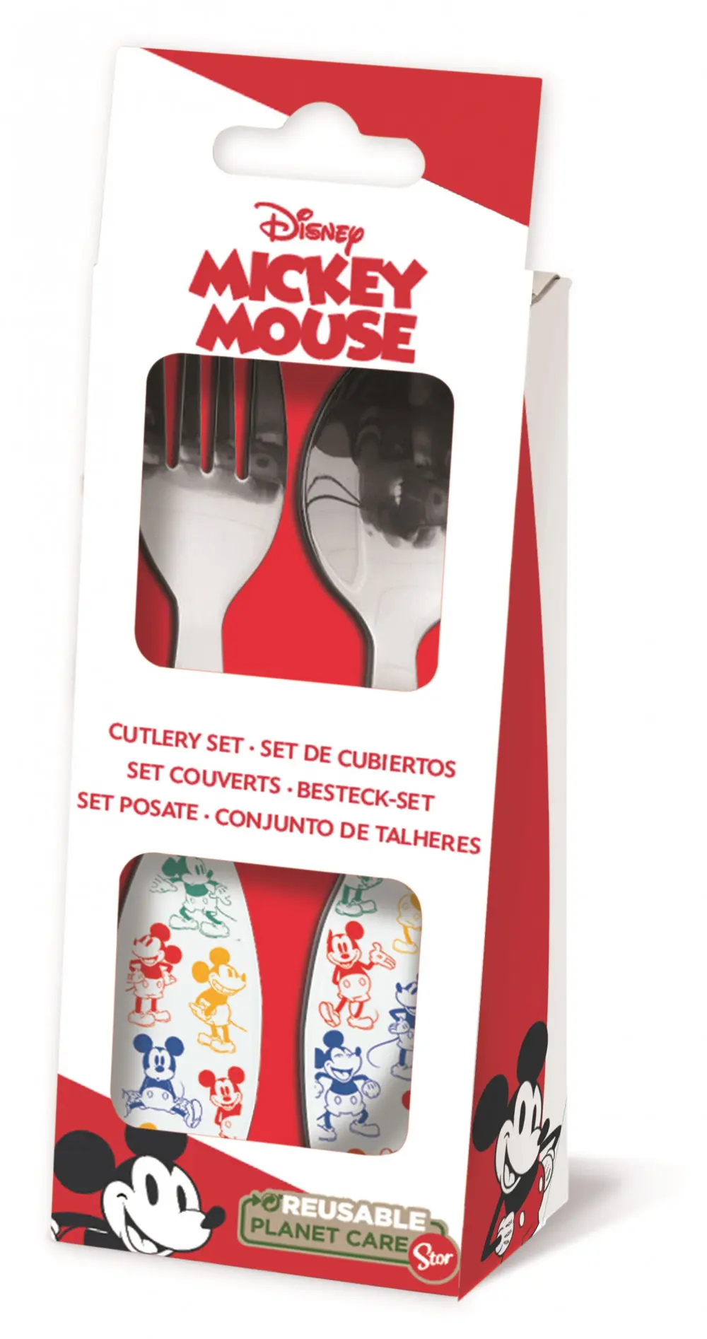 Disney Mickey Metalni Set Pribora za Jelo - 2 komada fotografija proizvoda