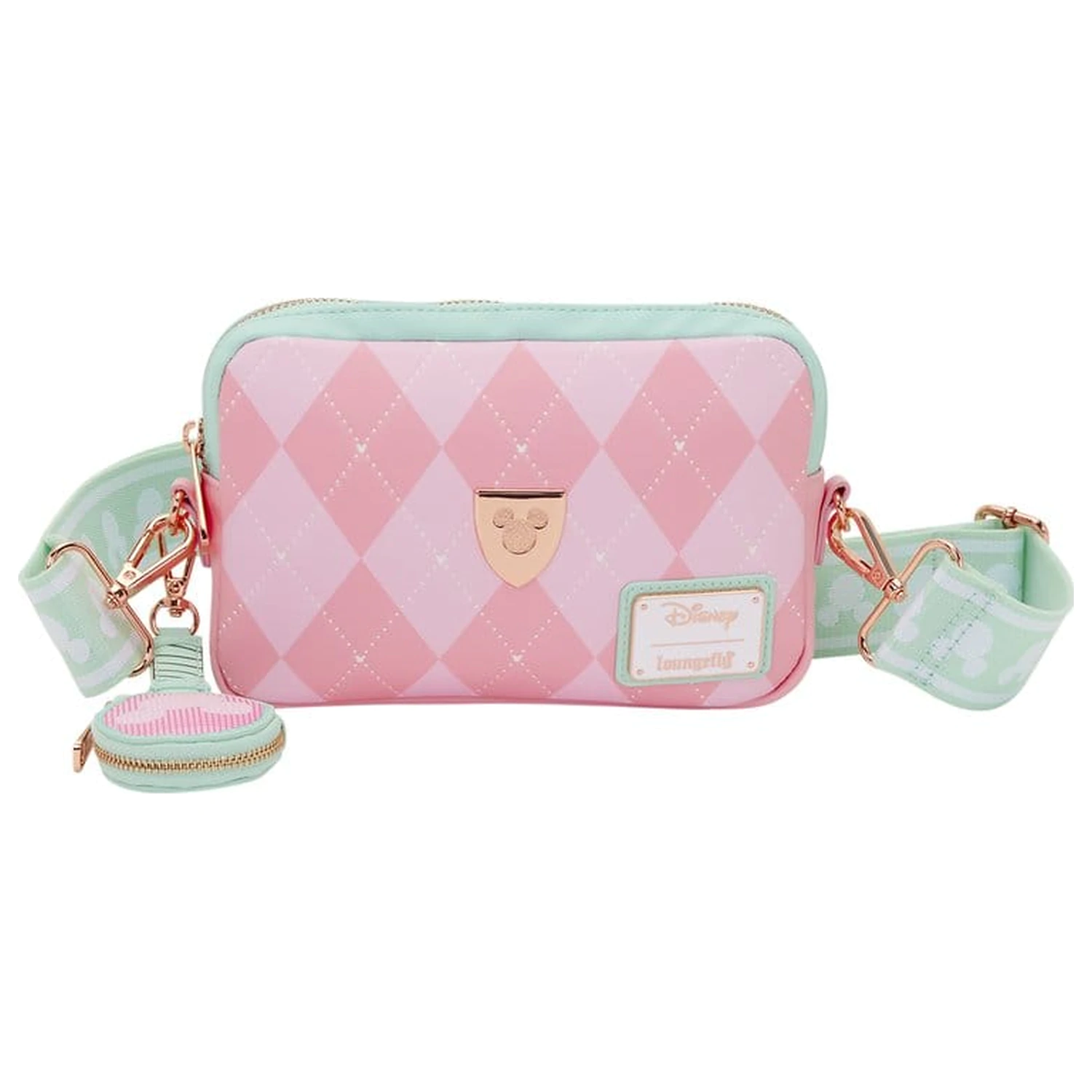 Disney by Loungefly Torba s jednim remenom s novčanikom za kovanice Mickey & Friends Tennis fotografija proizvoda