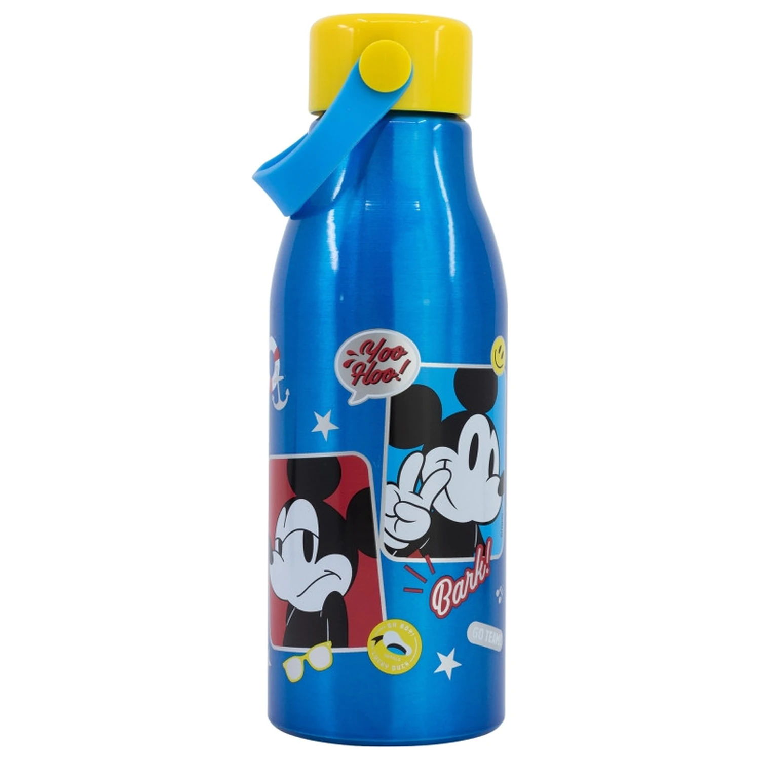 Disney Mickey Fun-Tastic Flexi aluminijska boca za vodu s navojnim čepom i vješalicom, 760 ml fotografija proizvoda
