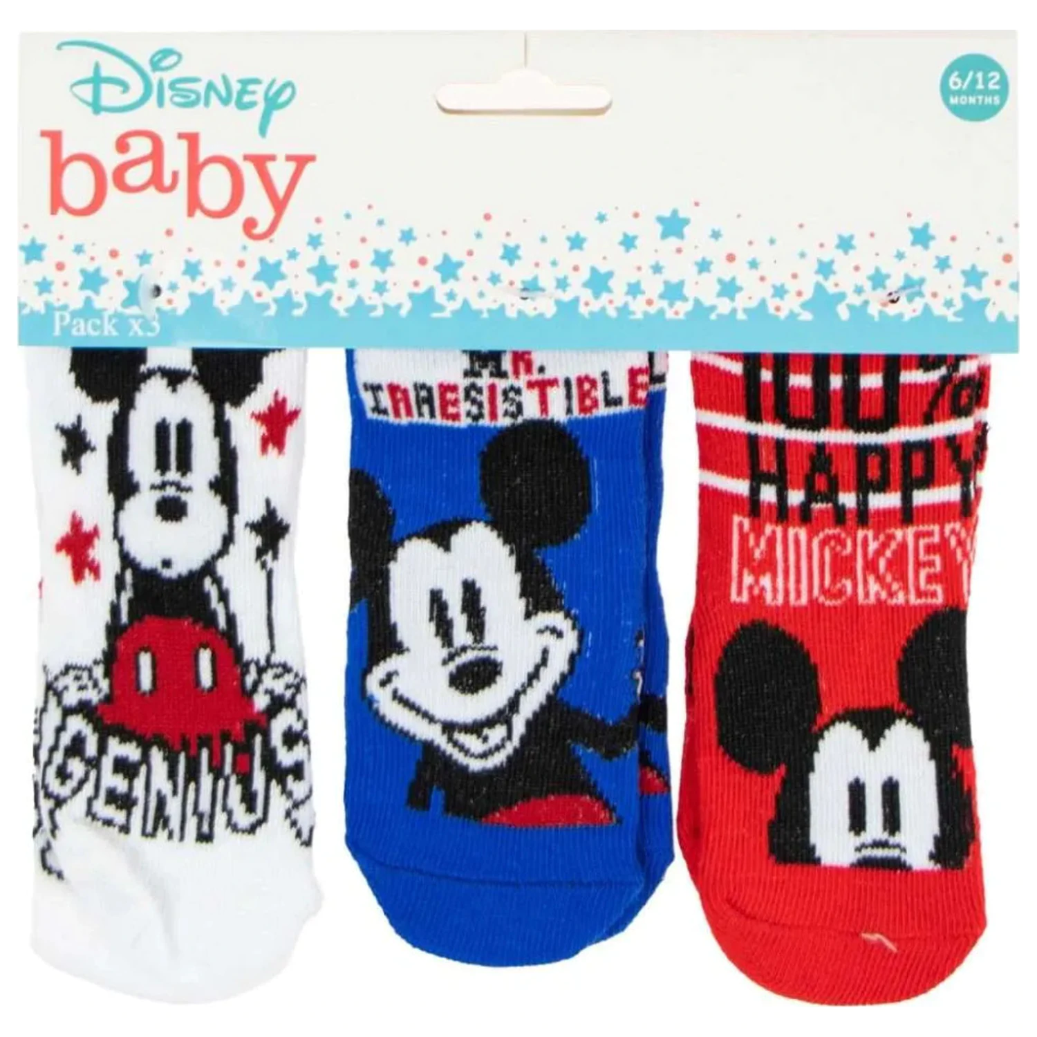 Disney Mickey Genius dječje čarape 6/12 mjeseci fotografija proizvoda