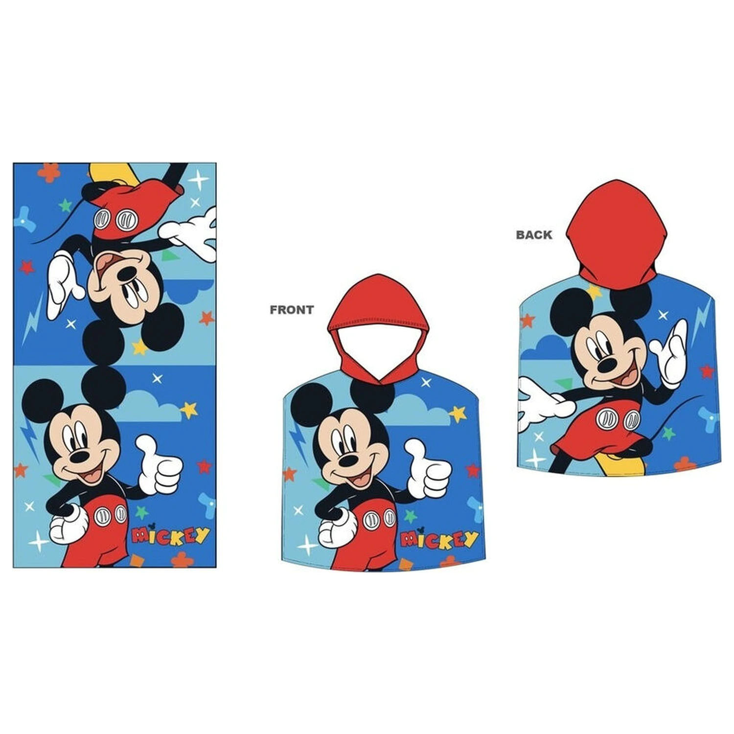 Disney Mickey mikro vlakna ručnik-pončo fotografija proizvoda