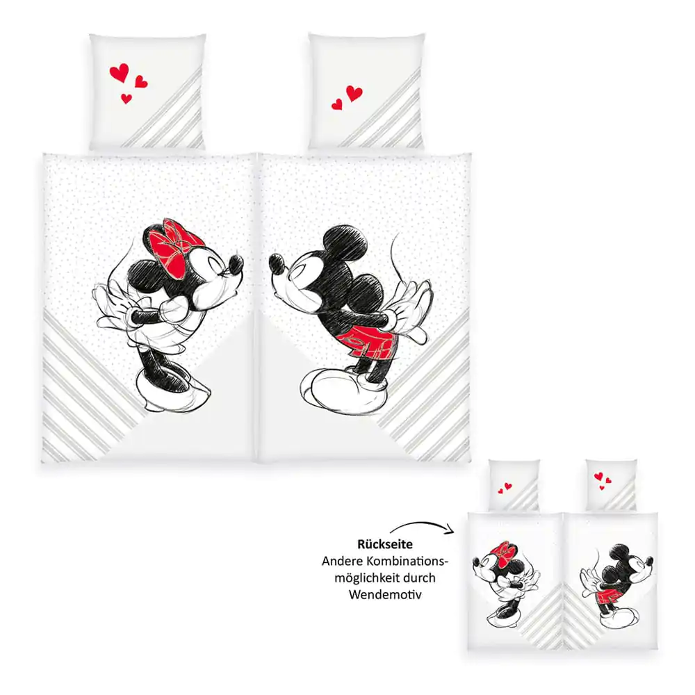 Disney posteljina 2-paket Mickey & Minnie Mouse 135 x 200 cm fotografija proizvoda