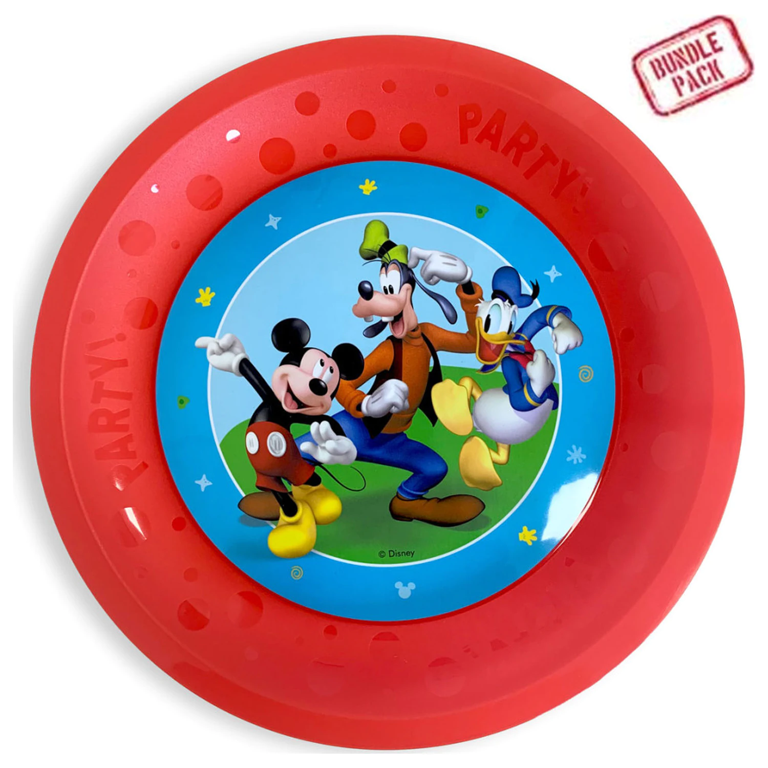 Disney Mickey Rock the House micro premium plastični plitki tanjur, set od 4 komada, 21 cm fotografija proizvoda