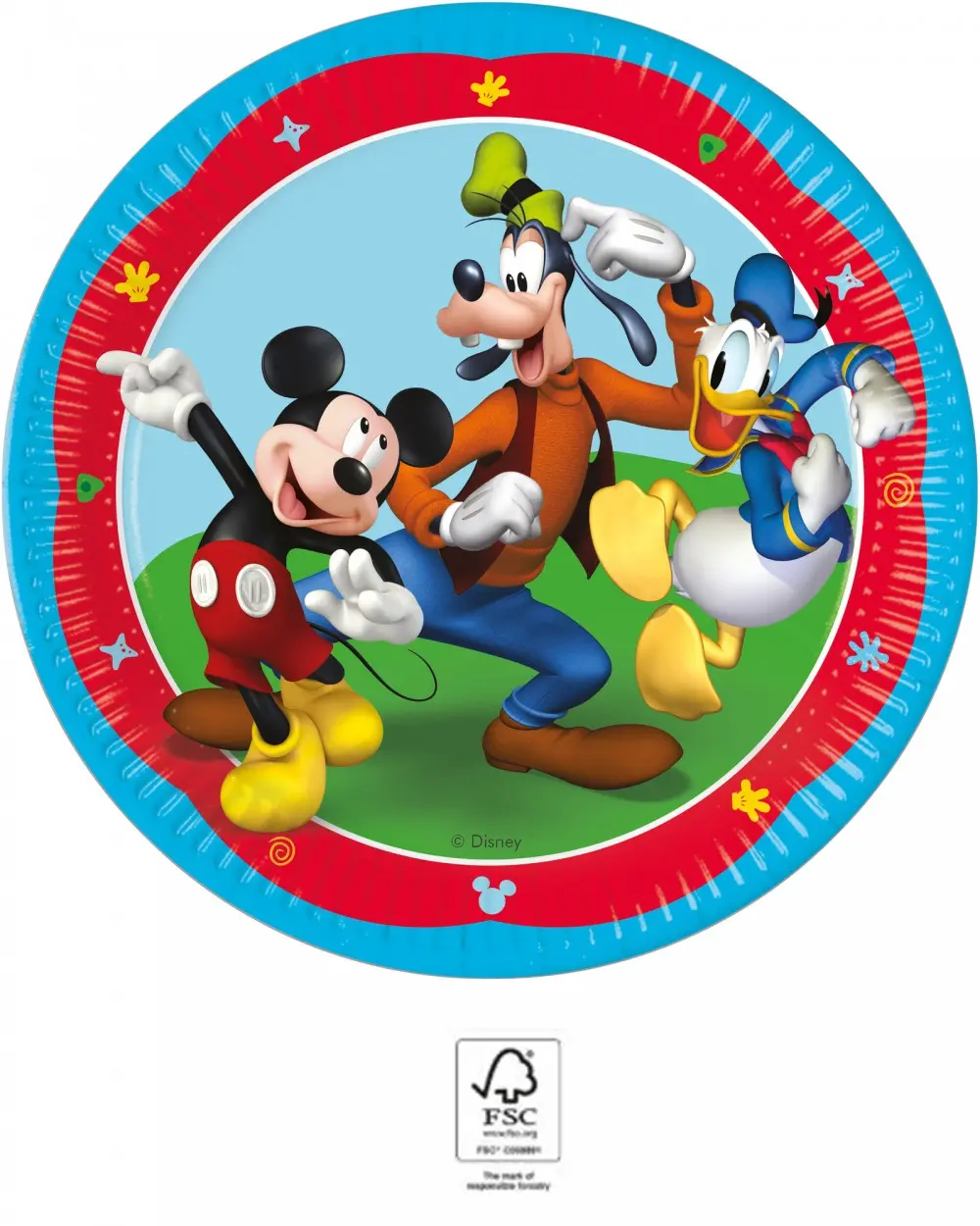 Disney Mickey Rock the House papirnati tanjuri, 8 komada, 23 cm FSC fotografija proizvoda