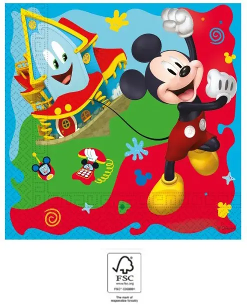 Disney Mickey Rock the House Salvete 20 komada 33x33 cm FSC fotografija proizvoda