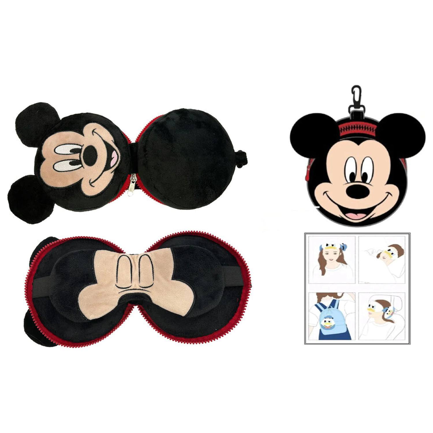 Disney Mickey putni jastuk + maska fotografija proizvoda