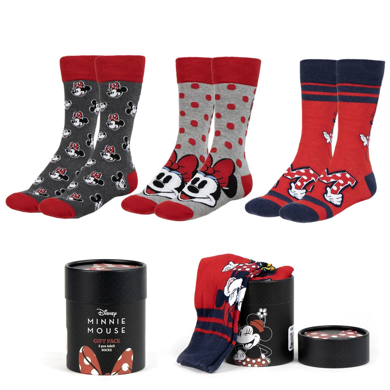 Disney Minnie pakiranje 3 para čarapa za odrasle fotografija proizvoda