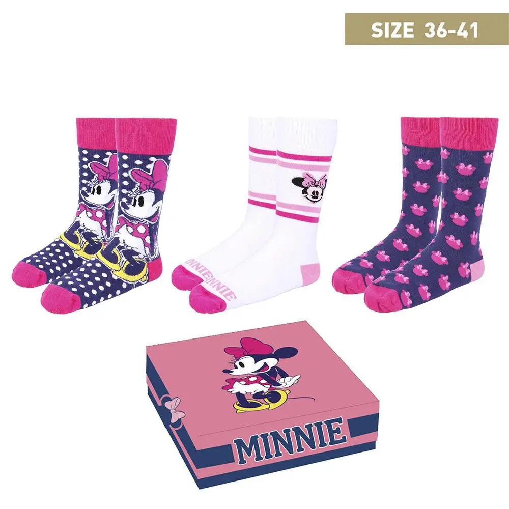 Disney Socks paket od 3 para Minnie Mouse 36-41 fotografija proizvoda