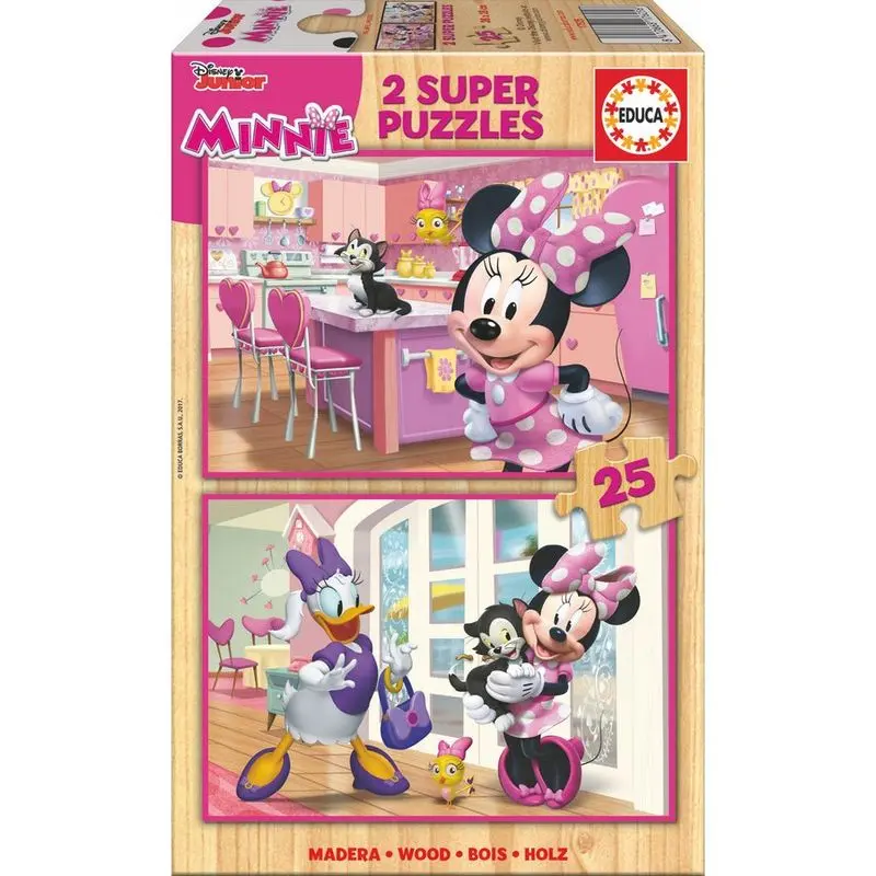 Disney Minnie and The Happy Helpers drvena slagalica 2x25 komada fotografija proizvoda