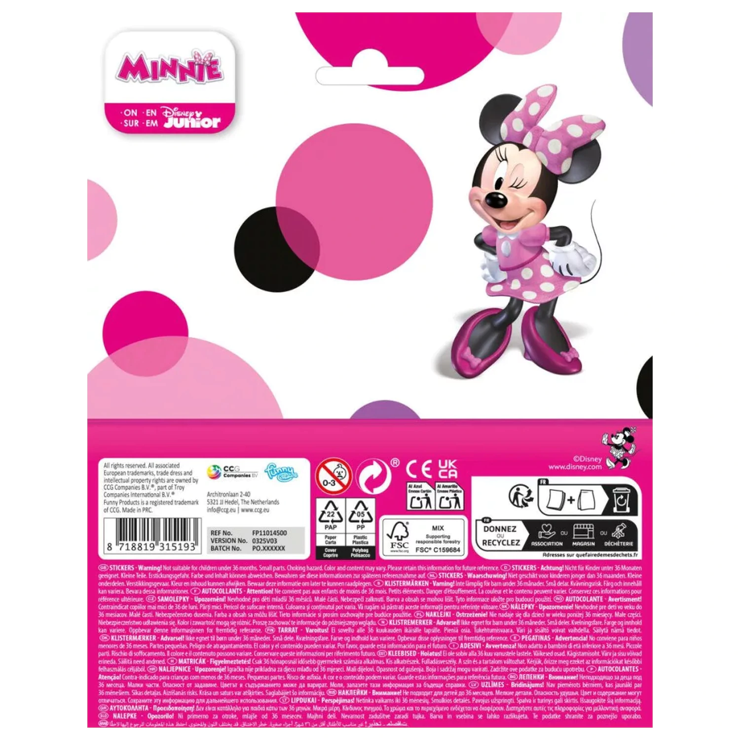 Disney Minnie Veliki Osmijeh naljepnica fotografija proizvoda
