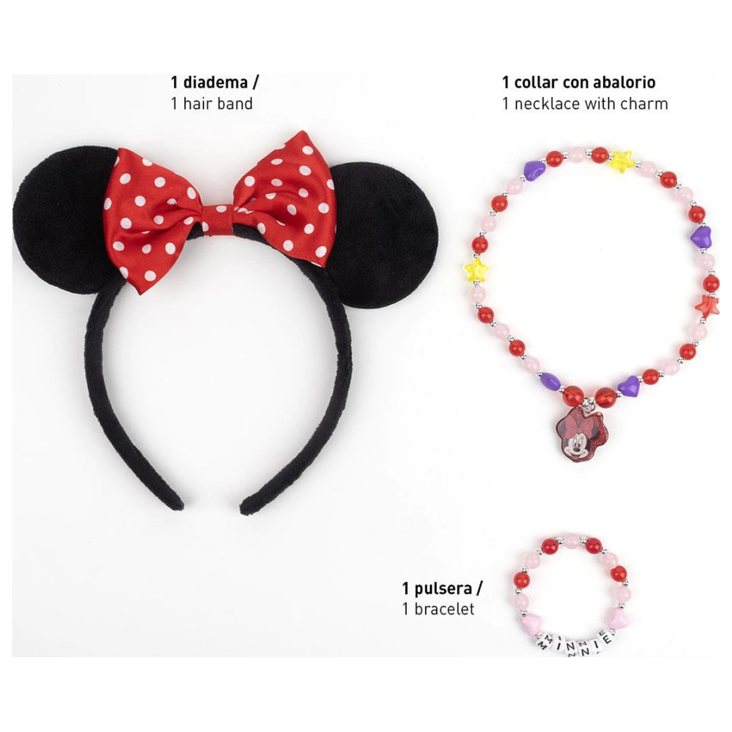 Disney Minnie Charm nakit i set traka za glavu fotografija proizvoda