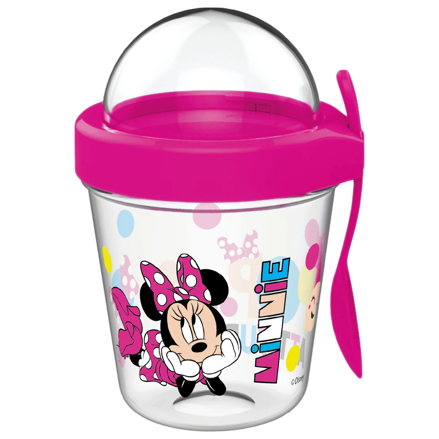 Disney Minnie Chill šalica s poklopcem s držačem za grickalice i žlicom 350 ml fotografija proizvoda