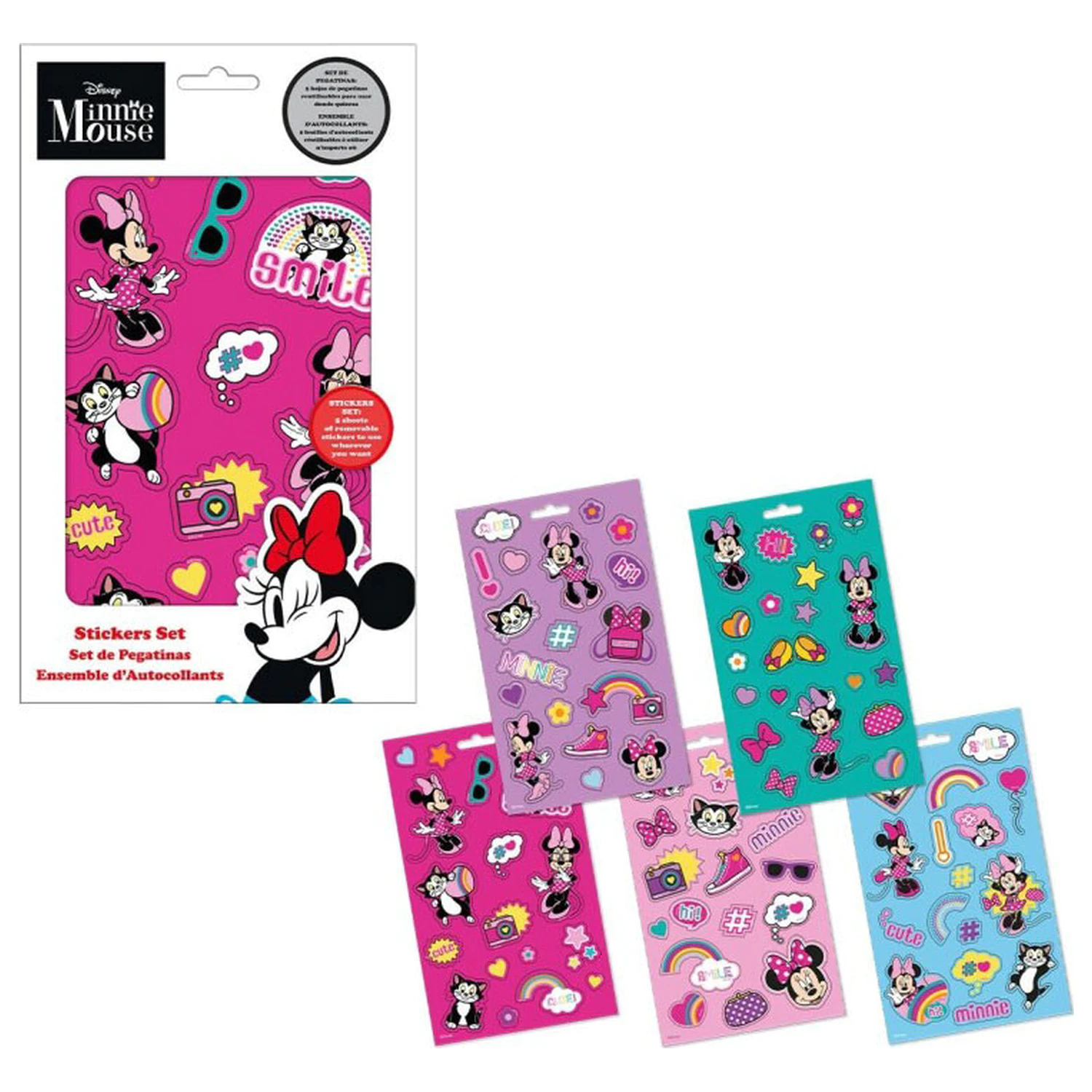 Disney Minnie Slatki Set Naljepnica 5 Listova fotografija proizvoda