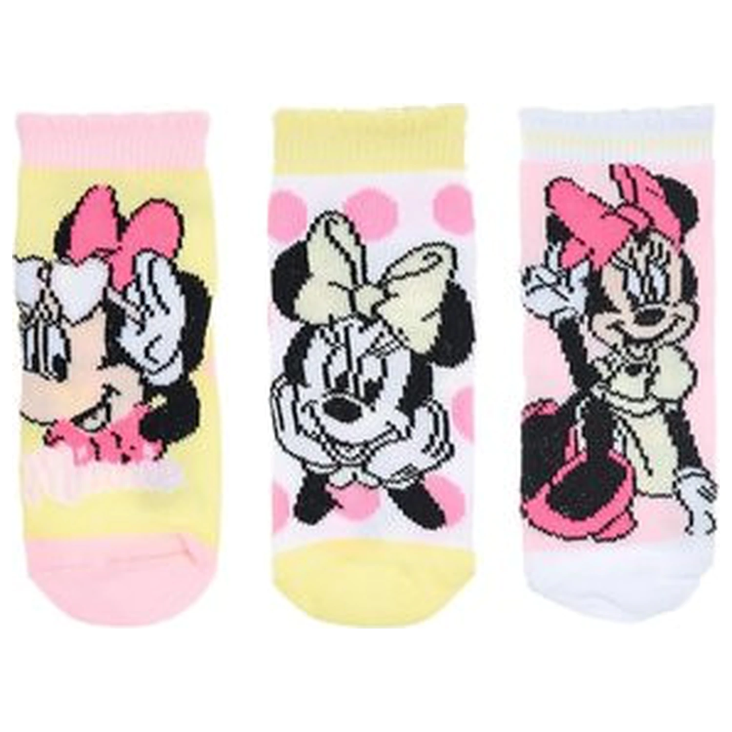 Disney Minnie Mouse Elegantne žute dječje čarape 0-6 mjeseci fotografija proizvoda