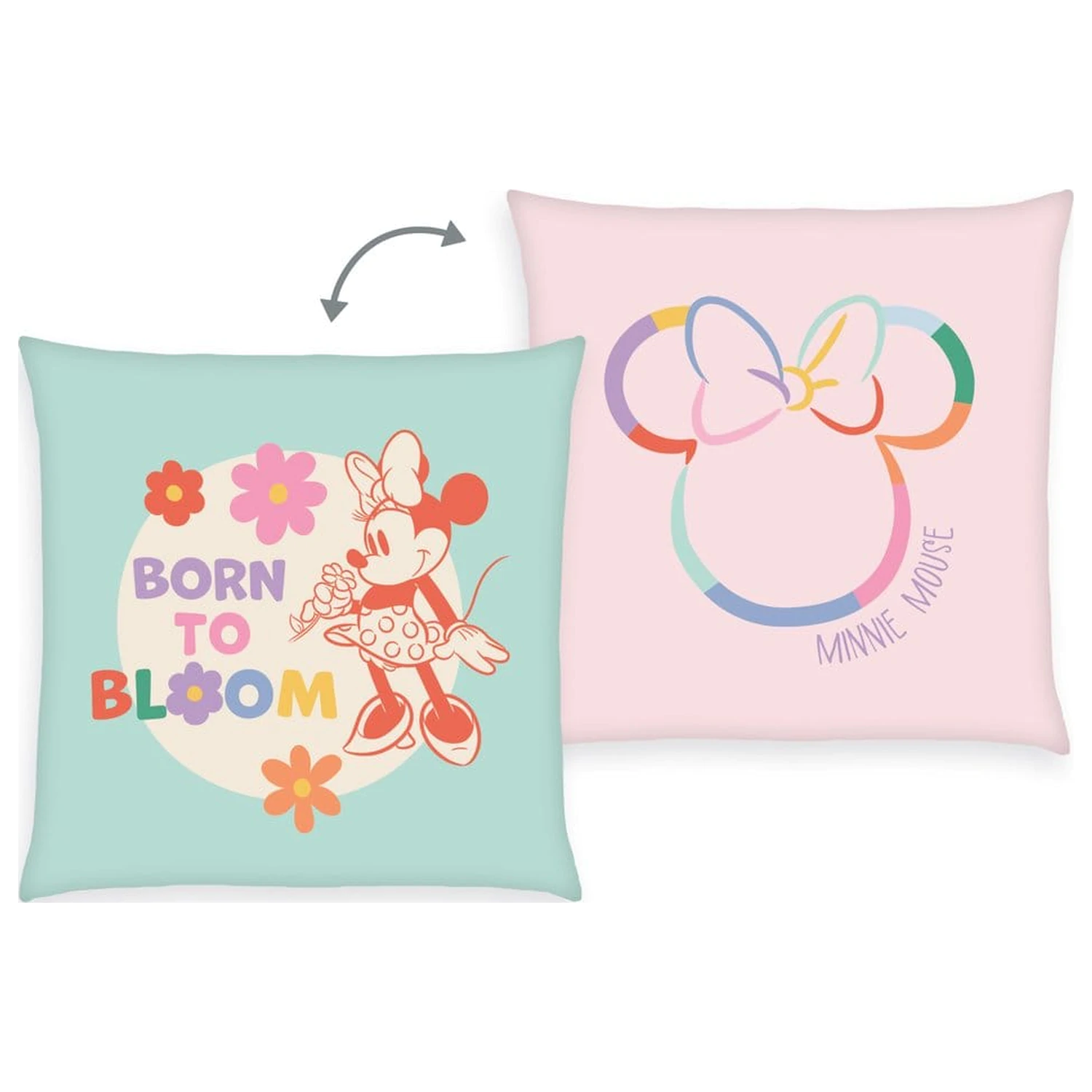 Disney Soft Velboa jastuk Minnie Mouse Born to Bloom 40 x 40 cm fotografija proizvoda
