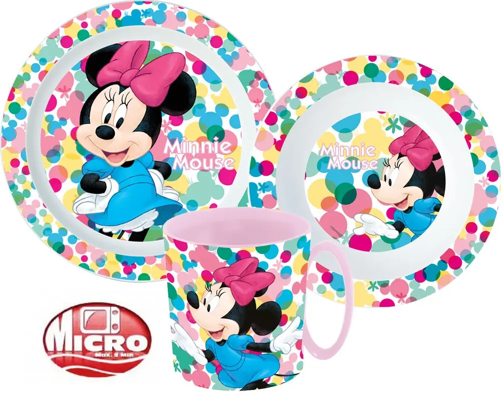 Disney Minnie set posuđa, mikro plastični set fotografija proizvoda
