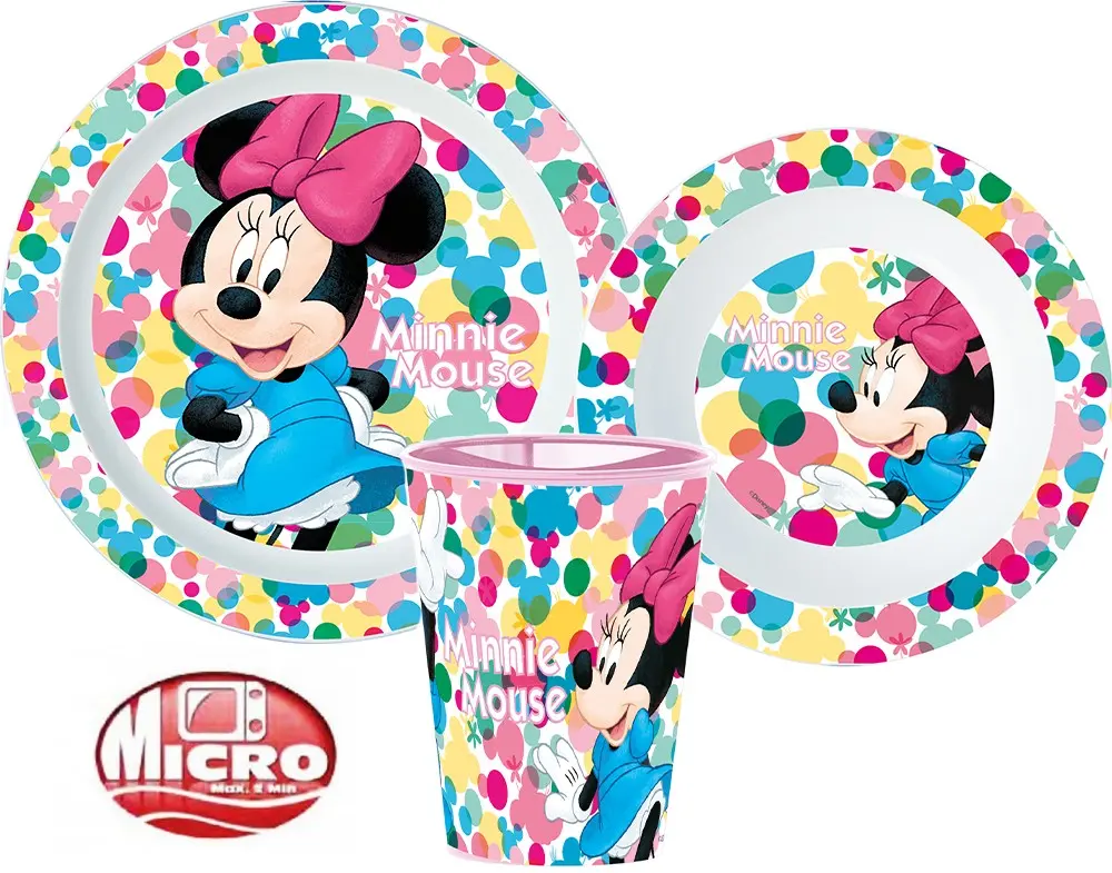 Disney Minnie Set posuđa, mikro plastični set fotografija proizvoda