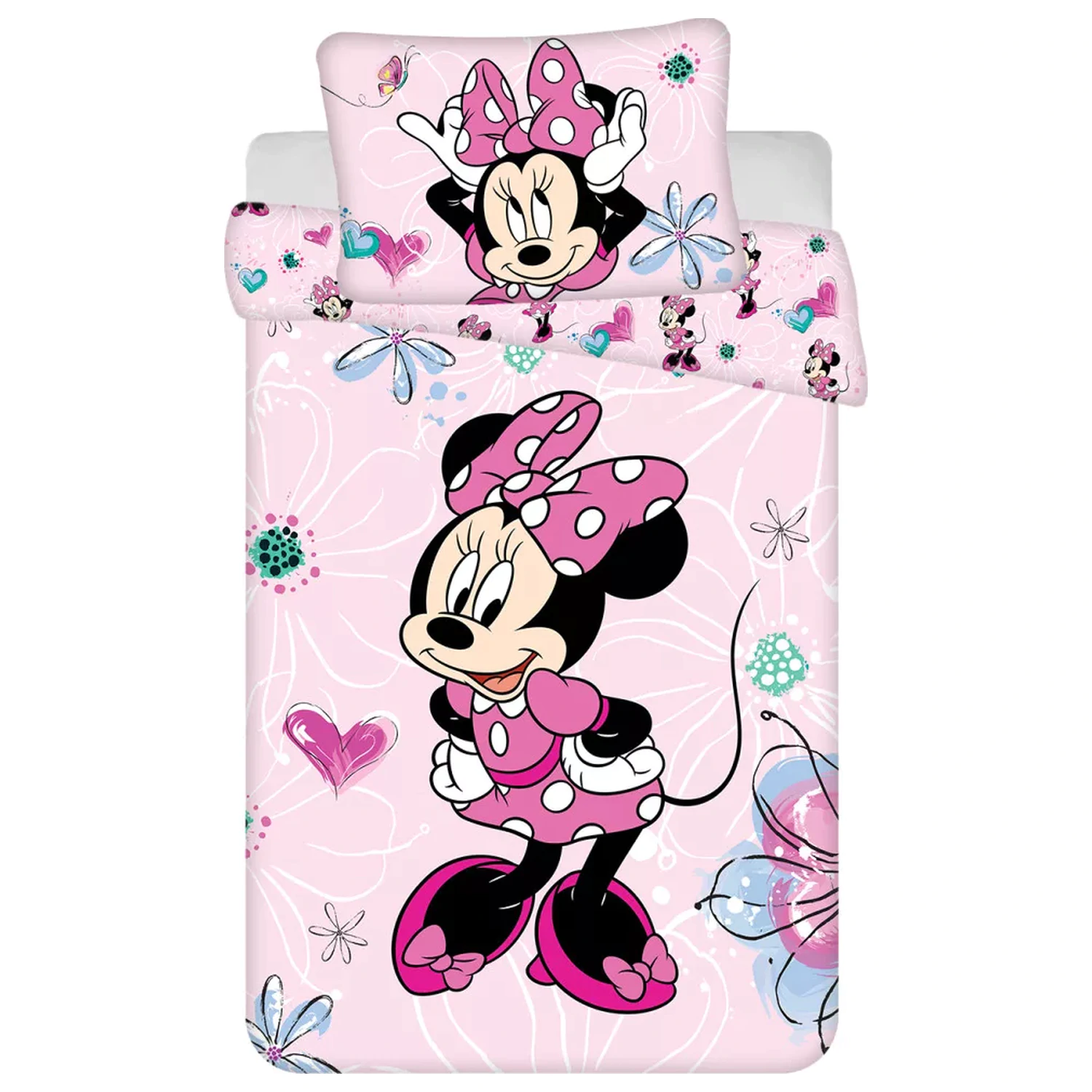 Disney Minnie Flowers dječja, predškolska navlaka za poplun fotografija proizvoda