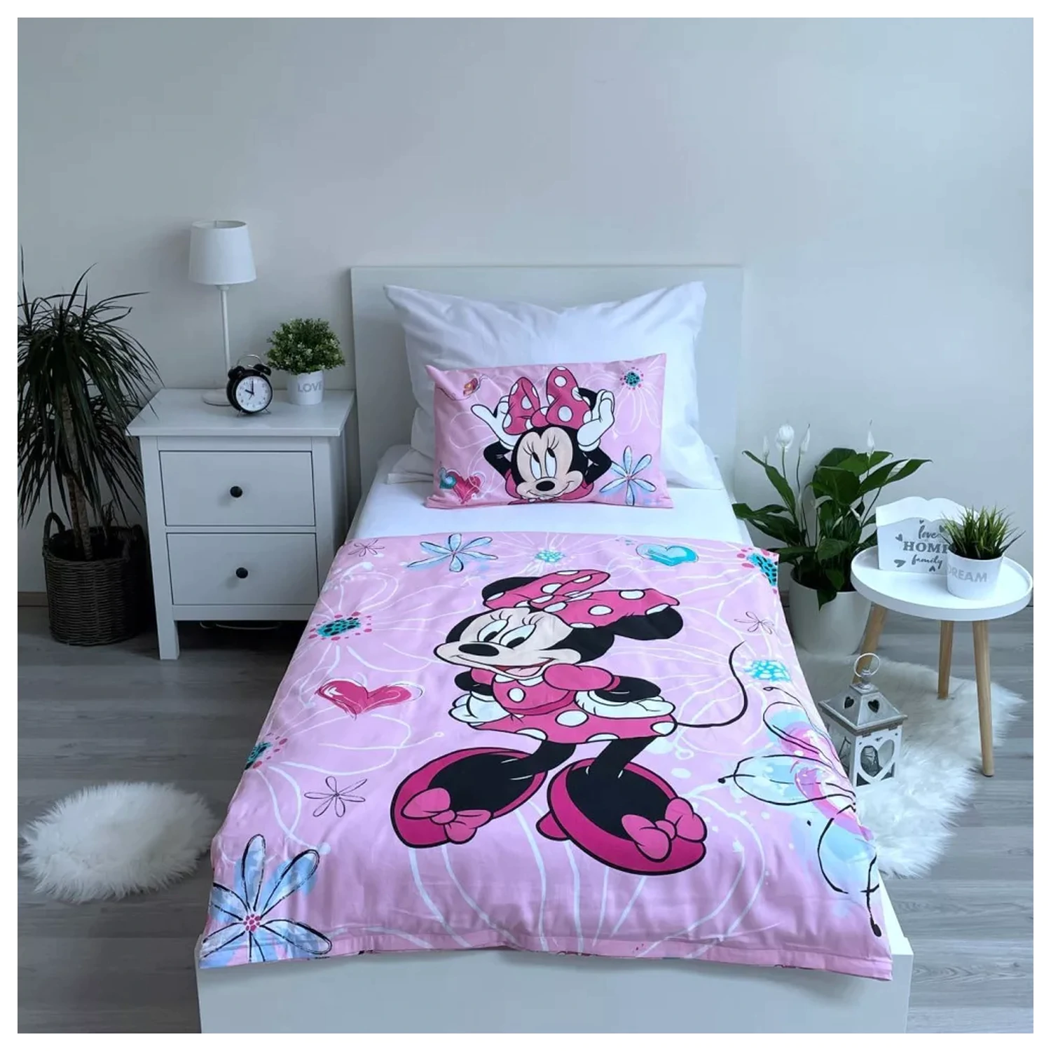 Disney Minnie Flowers dječja, predškolska navlaka za poplun fotografija proizvoda