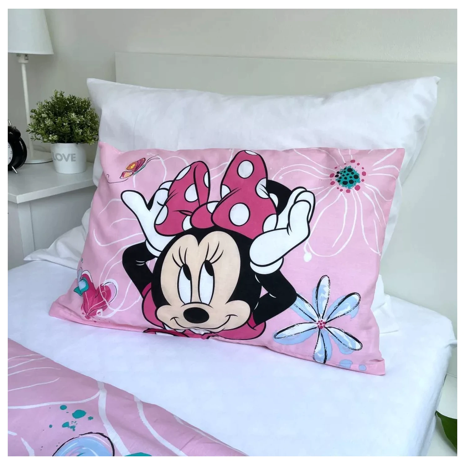 Disney Minnie Flowers dječja, predškolska navlaka za poplun fotografija proizvoda
