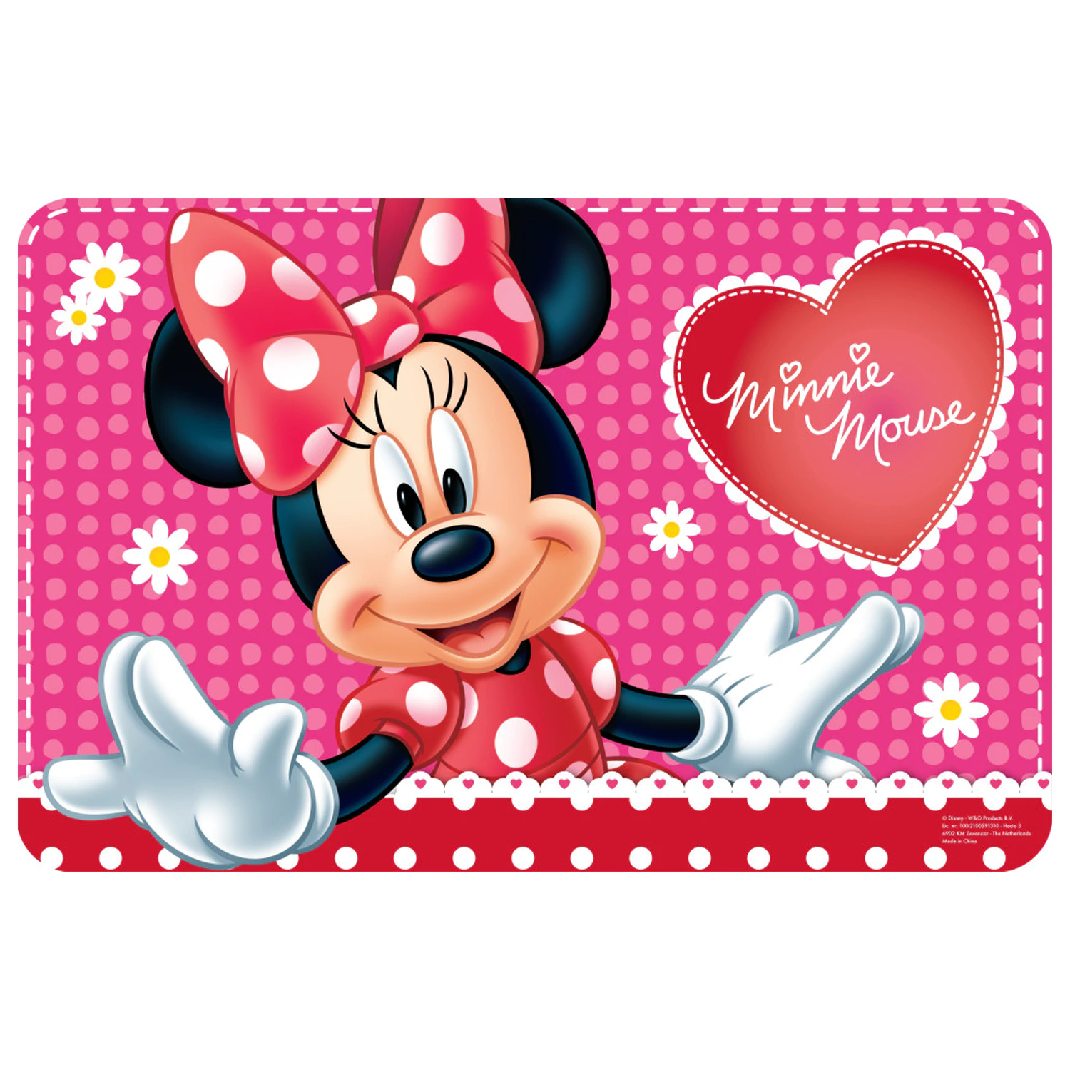 Disney Minnie Flowers podmetač za jelo 43x28 cm fotografija proizvoda