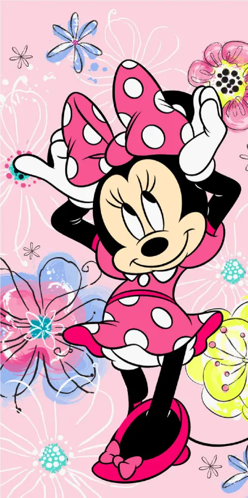 Disney Minnie ručnik za plažu, Pink Bow ručnik za kupanje 70*140cm fotografija proizvoda