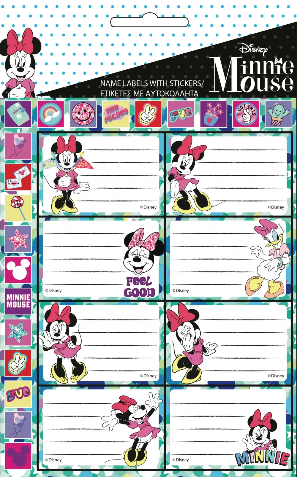 Disney Minnie Naljepnice za bilježnice sa stickerima 16 kom fotografija proizvoda