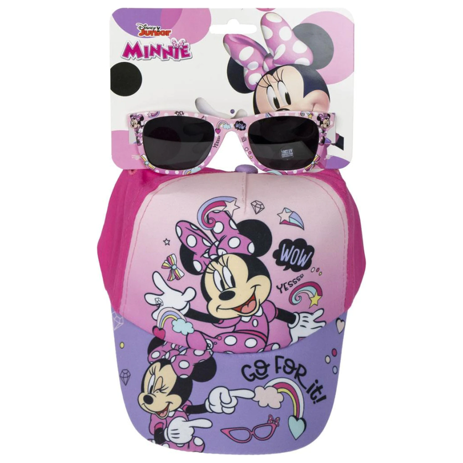 Disney Minnie Go For It set sunčanih naočala i bejzbol kape fotografija proizvoda
