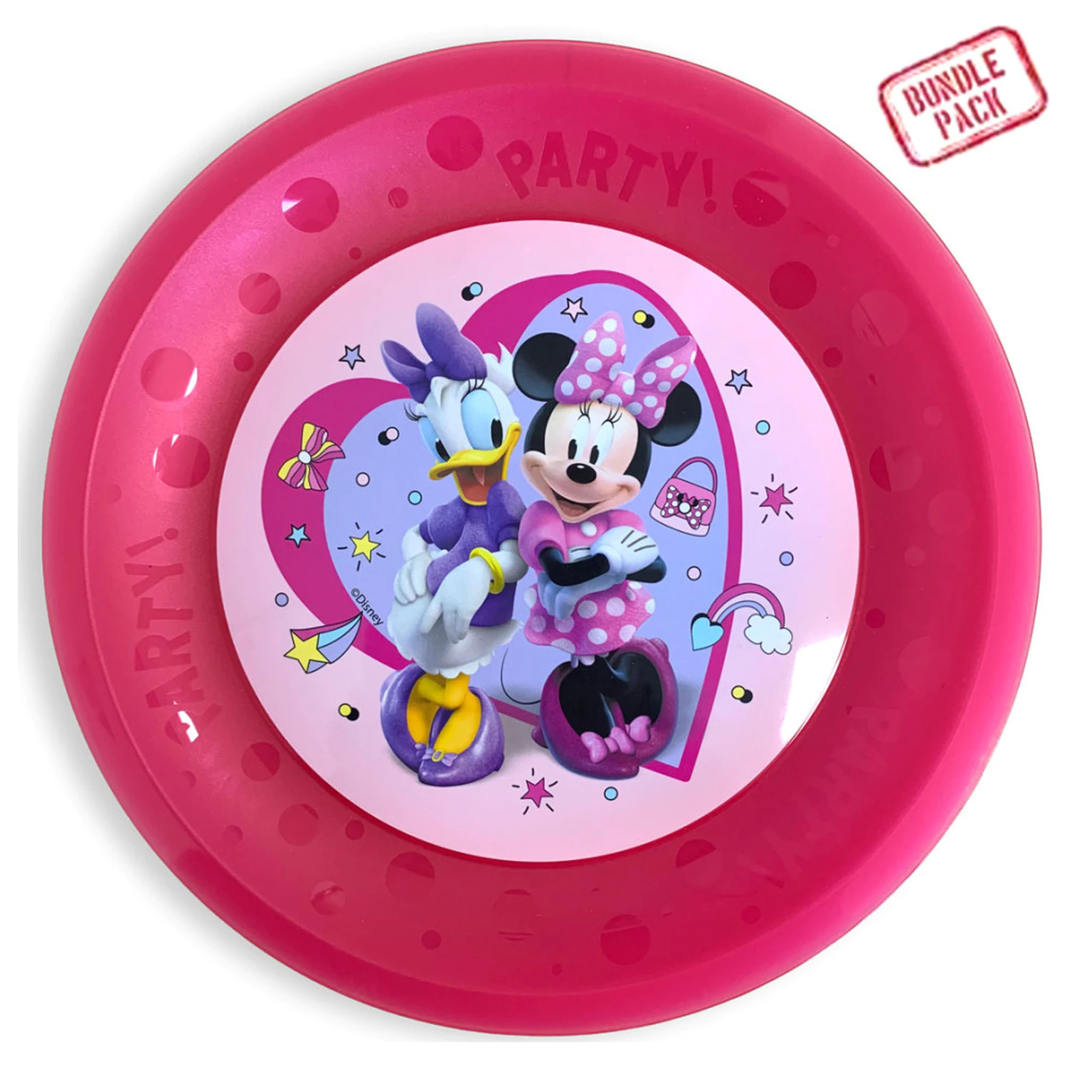 Disney Minnie Junior mikro premium plastični tanjur za jelo set od 4 komada 21 cm fotografija proizvoda